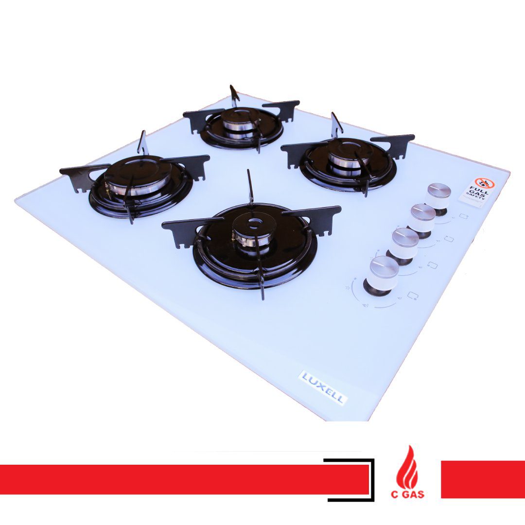 4 Burner Glass Cooktop with Electric Ignition